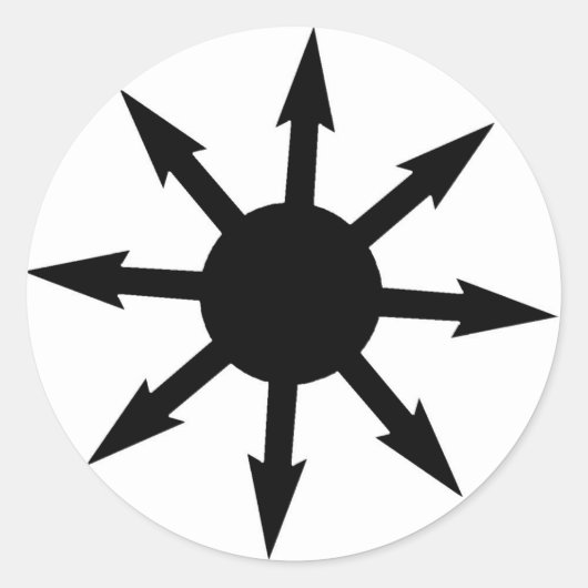 Chaosphäre Runder Aufkleber (Vorderseite)