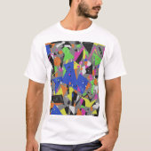 Chaotic Anti-Design Poster | Overlapping Abstract  T-Shirt (Vorderseite)