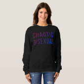 Chaotic Bisexual Rainbow Bi Pride Flag LGBT Pride  Sweatshirt (Vorne ganz)