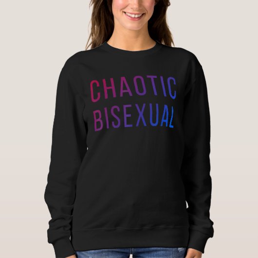 Chaotic Bisexual Rainbow Bi Pride Flag LGBT Pride  Sweatshirt (Vorderseite)