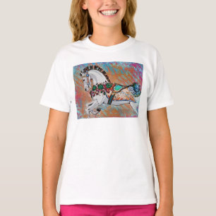 Chaotic Carousel Horse - Helle Farben T-Shirt