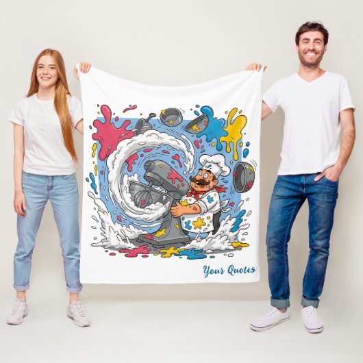 Chaotic Chef With Exploding Mixer Fleecedecke (Beispiel)