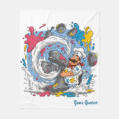 Chaotic Chef With Exploding Mixer Fleecedecke (Vorderseite)