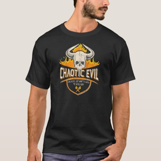 Chaotic Evil for Nerdy Roleplay games T-Shirt (Vorderseite)