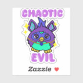 Chaotic Evil Furb Aufkleber (Blatt)