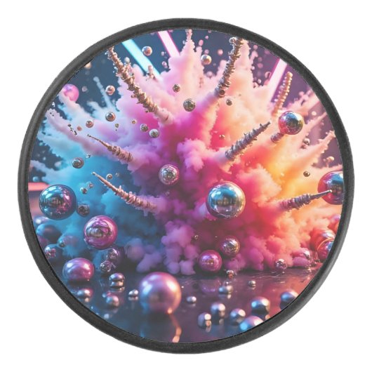 Chaotic Explosions Eishockey Puck (Vorderseite)