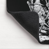 Chaotic Feral Funny Rpg Party Fantasy Animal Meme Mousepad (Ecke)