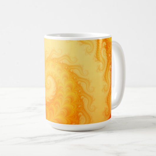 Chaotic Fraktal Abstrakte Kunst Kaffeetasse (VorderseiteRechts)