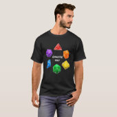 Chaotic Gay Alignment Dice D20 Nerdy Tabletop Adve T-Shirt (Vorne ganz)