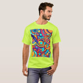 Chaotic Joyful Color Dance T-Shirt (Vorne ganz)