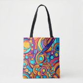 Chaotic Joyful Color Dance Tasche (Vorderseite)