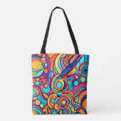 Chaotic Joyful Color Dance Tasche (Rückseite)