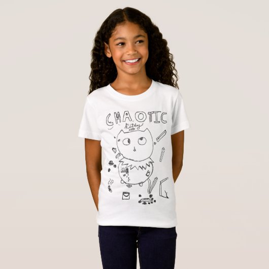 Chaotic Kitty simple soft Shirt (Vorne ganz)