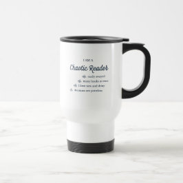 Chaotic Reader Travel Mug Reisebecher