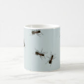 Chaotic Red Ants Stilvolles Muster Kaffeetasse (Mittel)