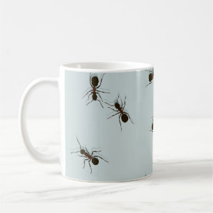 Chaotic Red Ants Stilvolles Muster Kaffeetasse