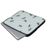 Chaotic Red Ants Stilvolles Muster Laptopschutzhülle (Vorne Knopf)