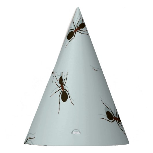 Chaotic Red Ants Stilvolles Muster Partyhütchen (Links)