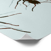 Chaotic Red Ants Stilvolles Muster Poster (Ecke)