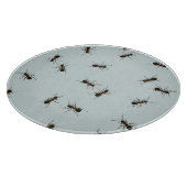 Chaotic Red Ants Stilvolles Muster Schneidebrett (Ecke)