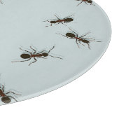 Chaotic Red Ants Stilvolles Muster Schneidebrett (Ecke)