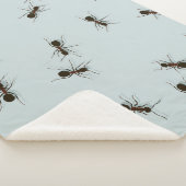 Chaotic Red Ants Stilvolles Muster Sherpadecke (3/4)