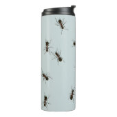 Chaotic Red Ants Stilvolles Muster Thermosbecher (Nach links gedreht)