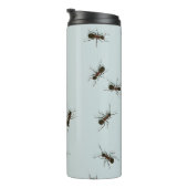 Chaotic Red Ants Stilvolles Muster Thermosbecher (Nach rechts gedreht)