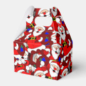 Chaotic Santa Carry Sack Collage Muster Geschenkschachtel (Rückseite)