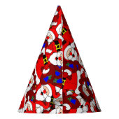 Chaotic Santa Carry Sack Collage Muster Partyhütchen (Rückseite)