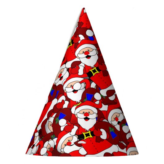 Chaotic Santa Carry Sack Collage Muster Partyhütchen (Links)