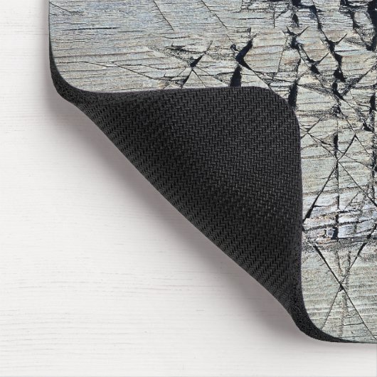 Chaotic Scratch Grooves auf Holz Mousepad (Ecke)