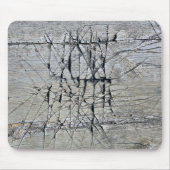 Chaotic Scratch Grooves auf Holz Mousepad (Vorne)