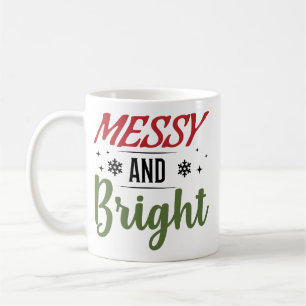 Chaotisch und fröhlich, lustiges Weihnachten Kaffeetasse