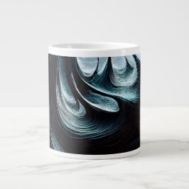 Chaotische dunkle Meere, die von den Sturmwinden g Jumbo-Tasse