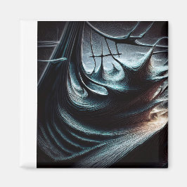 Chaotische dunkle Meere, die von den Sturmwinden g Magnet