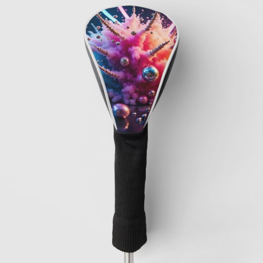 Chaotische Explosionen Golf Headcover (Vorderseite)