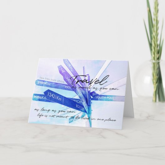 CHAOTISCHE Grußkarte Dankeskarte (Vorderseite)