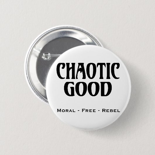 "Chaotische gute " Button (Vorne & Hinten)