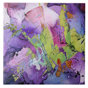 "Chaotische Harmonie" Zeitgenössische Abstrakte Ku Fliese