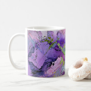 "Chaotische Harmonie" Zeitgenössische Abstrakte Ku Kaffeetasse