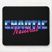 Chaotische neutrale 80er Vibes Mousepad (Vorne)