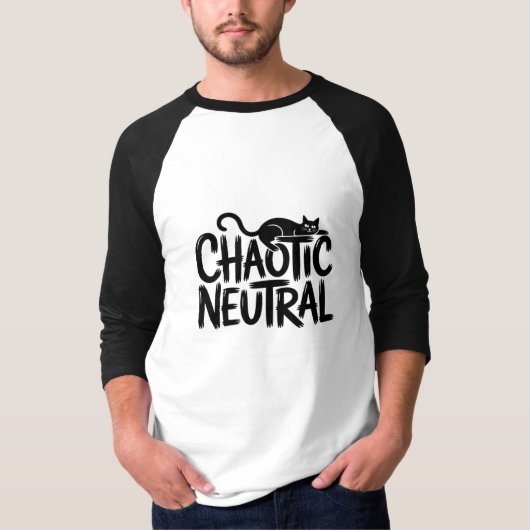 Chaotische neutrale Katze - Funny T-Shirt (Vorderseite)