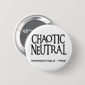 "Chaotische neutrale Person " Button (Vorne & Hinten)