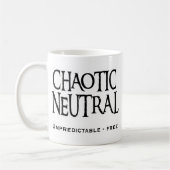 "Chaotische neutrale Person " Kaffeetasse (Links)