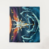 Chaotische Ruhe Wandteppich (Vorderseite)