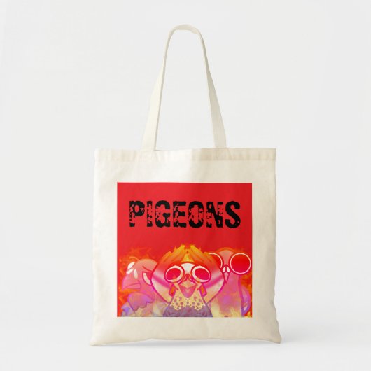 Chaotische Tauben-Tasche Tragetasche (Vorne)