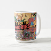 Chaotische Weihnachtskatzen Kaffeetasse (VorderseiteRechts)