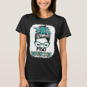 Chaotischer Dutt PTSD Kriegerin T-Shirt