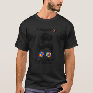 Chaotischer Dutt Puzzle Sonnenbrille Autism Mom Au T-Shirt